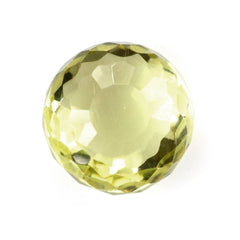 LEMON QUARTZ FACETED ROUNDEL (GREEN GOLD) 9MM 3.38 Cts.