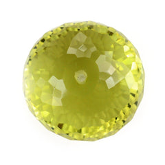 LEMON QUARTZ FACETED ROUNDEL (FULL DRILL) (GREEN GOLD) 11MM 6.80 Cts.