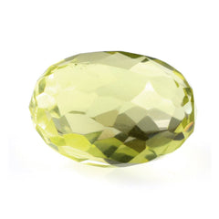 LEMON QUARTZ FACETED OLIVE (GREEN GOLD) 8X6MM 1.85 Cts.