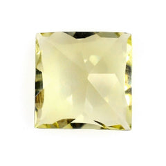 LEMON QUARTZ CONCAVE CUT SQUARE (GREEN GOLD) 6MM 0.90 Cts.