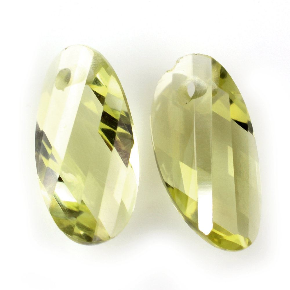 LEMON QUARTZ FANCY SHAPE (FULL DRILL) (GREEN GOLD) 10X5.50MM 1.13 Cts.