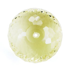 LEMON QUARTZ FACETED ROUNDEL (FULL DRILL) (GREEN GOLD) 12MM 7.98 Cts.