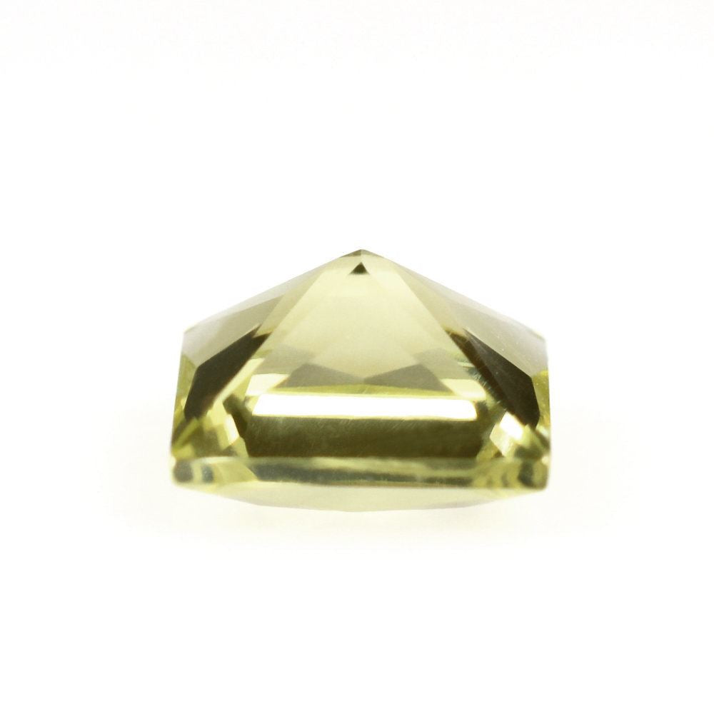 LEMON QUARTZ PRINCESS CUT SQUARE (GREEN GOLD) 6MM 0.85 Cts.