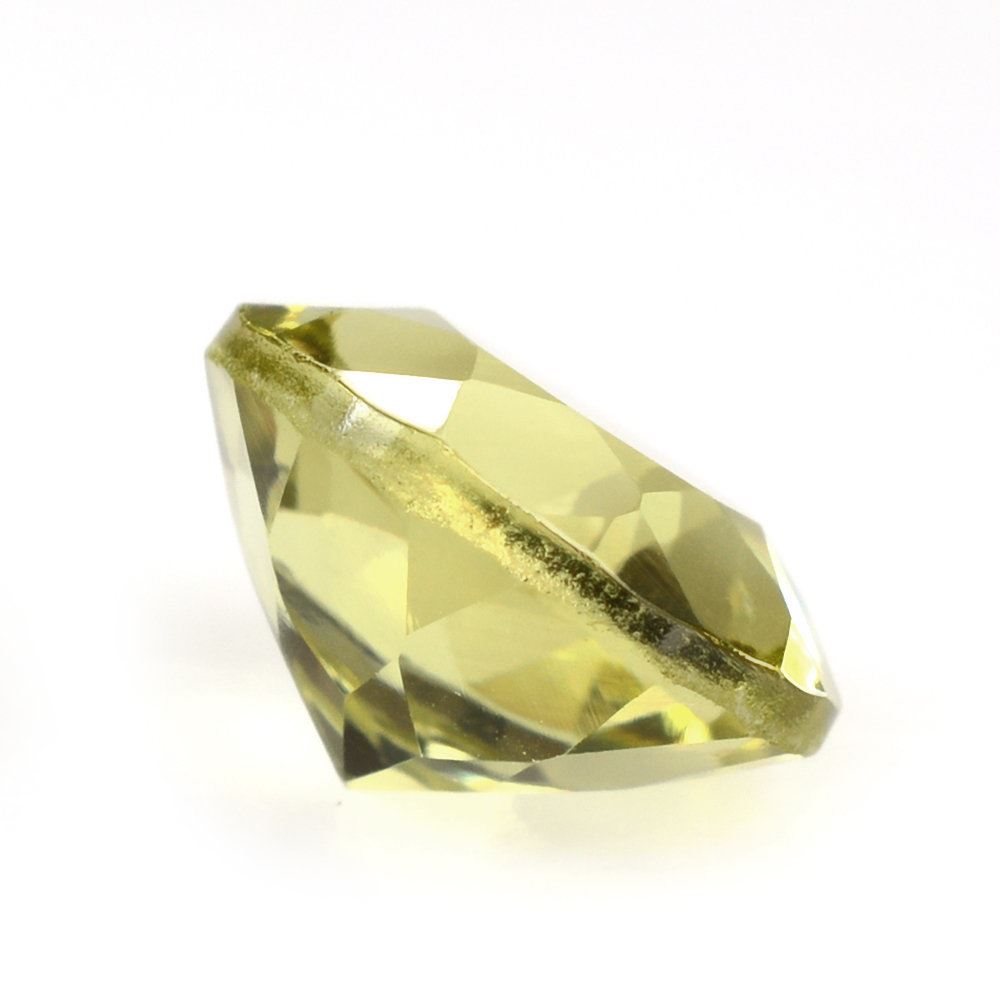 LEMON QUARTZ CUT ROUND (GREEN GOLD) 8MM 1.78 Cts.