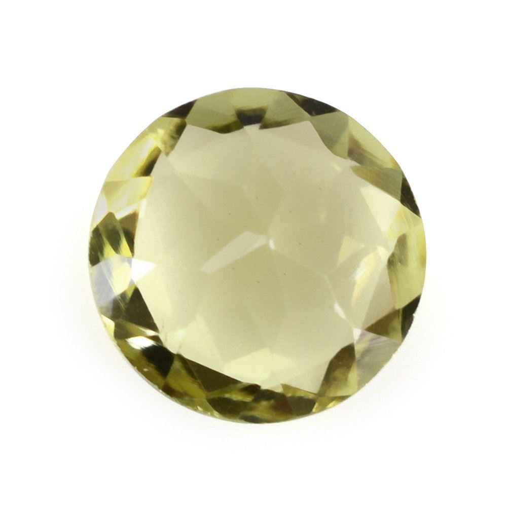 LEMON QUARTZ CUT ROUND (GREEN GOLD) 8MM 1.78 Cts.