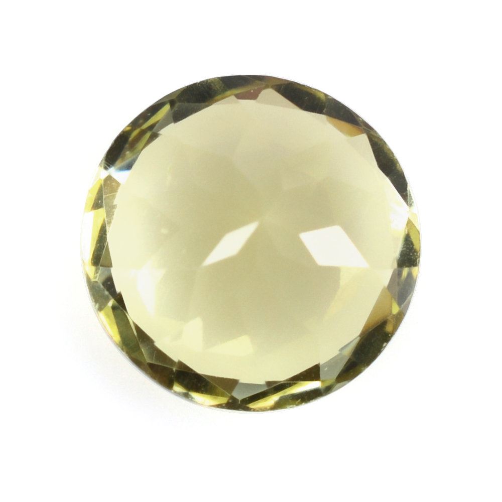 LEMON QUARTZ CUT ROUND (GREEN GOLD) 8MM 1.73 Cts.