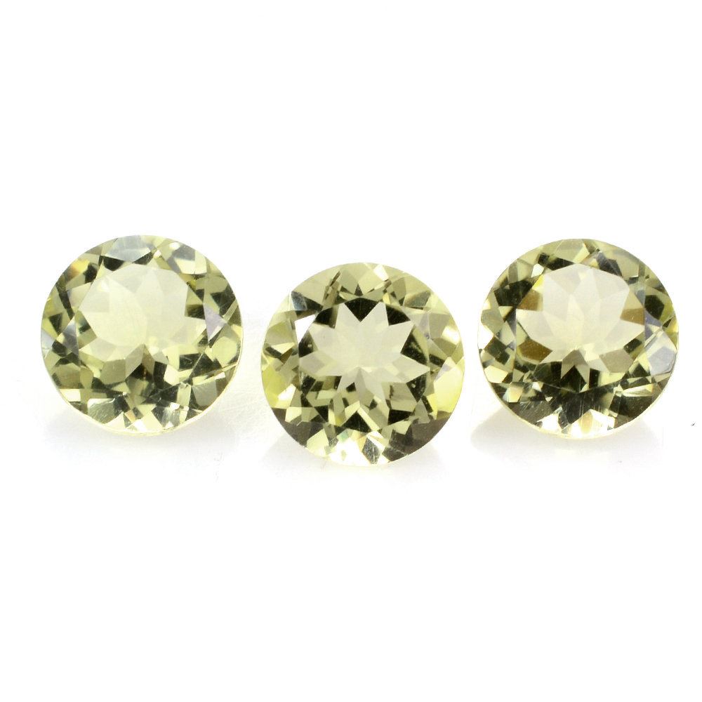 LEMON QUARTZ CUT ROUND (GREEN GOLD) 8MM 1.73 Cts.