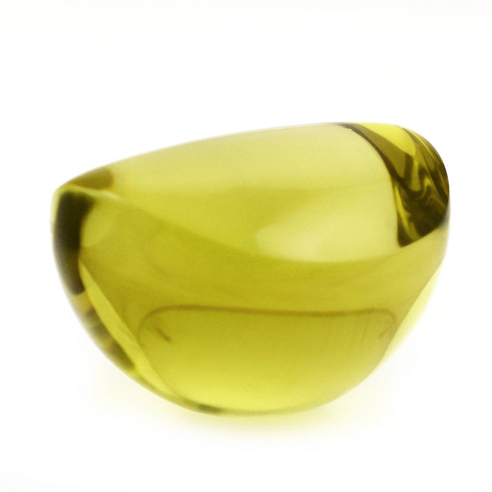 LEMON QUARTZ FANCY OVAL (GREEN GOLD) 14X13MM 11.90 Cts.