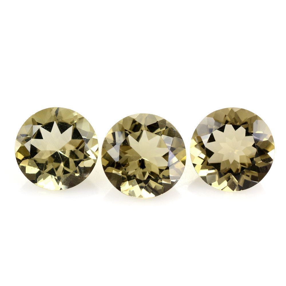 LEMON QUARTZ CUT ROUND (OFF COLOR) 10MM 3.15 Cts.