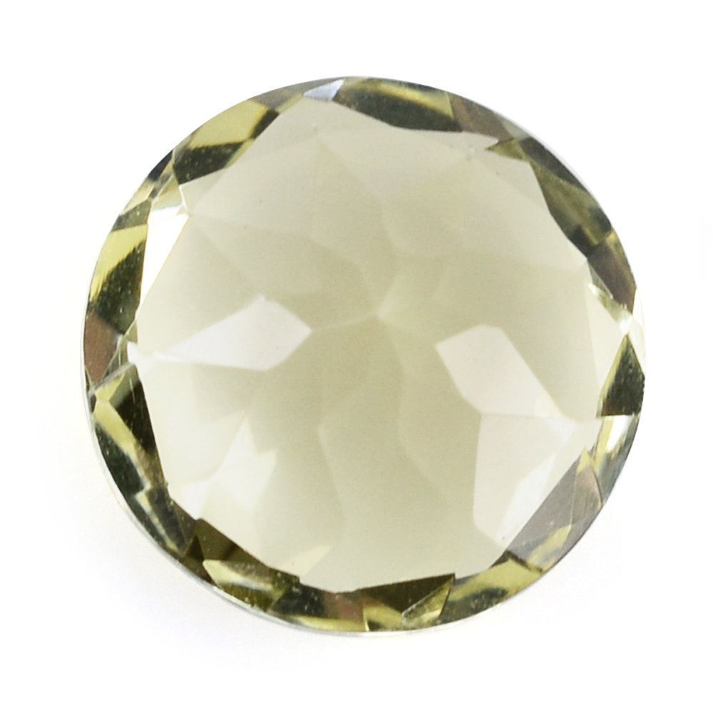 LEMON QUARTZ CUT ROUND (GREEN GOLD) 10MM 3.27 Cts.