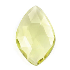 LEMON QUARTZ ROSE CUT BRIOLETTE IRREGULAR ONION SHAPE 14X9MM 2.67 Cts.