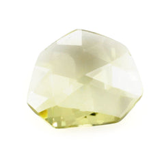 LEMON QUARTZ ROSE CUT BRIOLETTE UNEVEN SHAPE 11.60X10MM 2.93 Cts.