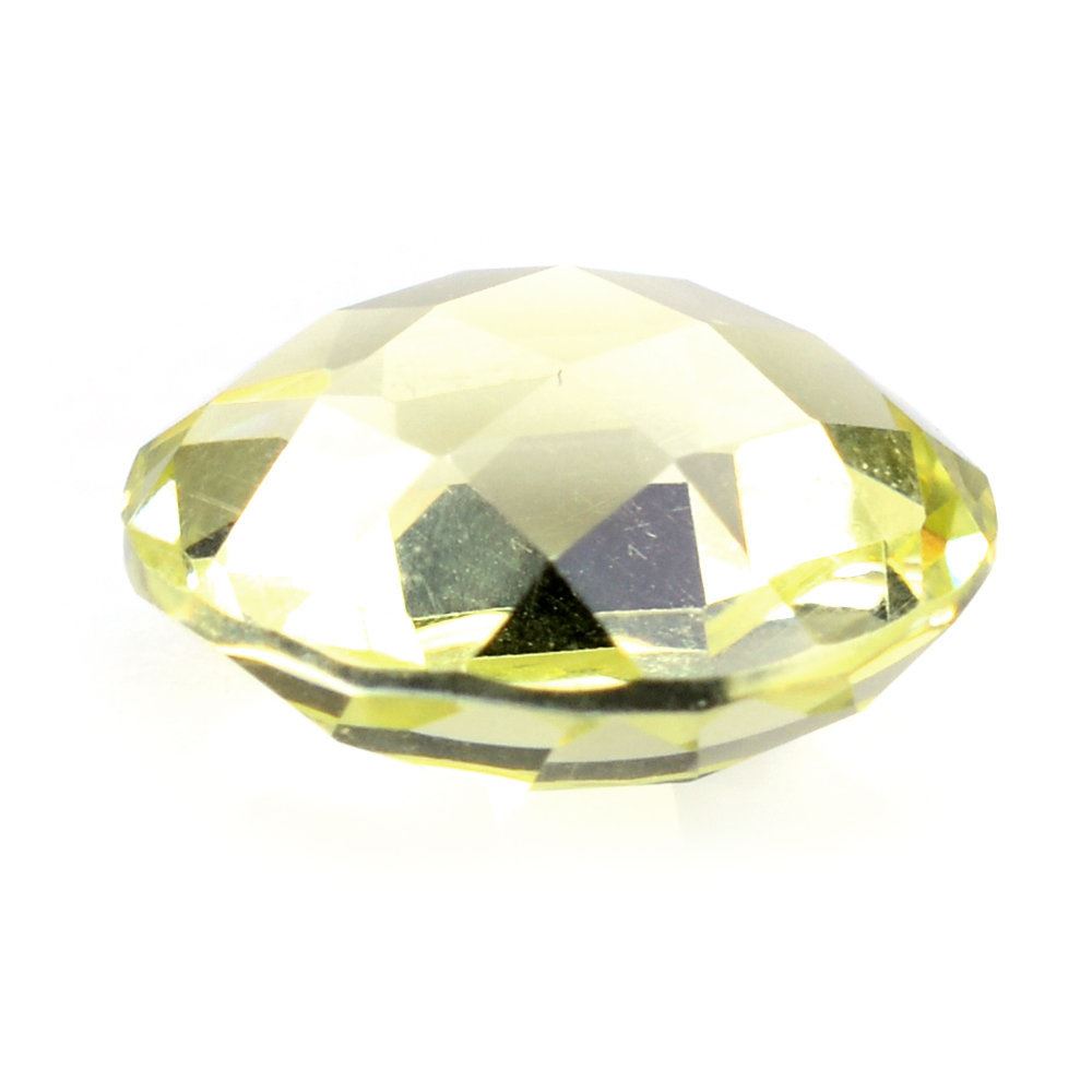 LEMON QUARTZ BRIOLETTE ROUND (GREEN GOLD) (SI) 10MM 3.22 Cts.