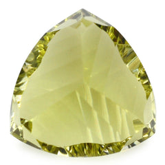 LEMON QUARTZ LONG STEP CONCAVE TRILLION (DES#85) 14MM 8.04 Cts.