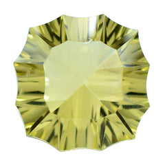 LEMON QUARTZ CONCAVE NINETY CUT CUSHION (DES#22) 15MM 11.40 Cts.