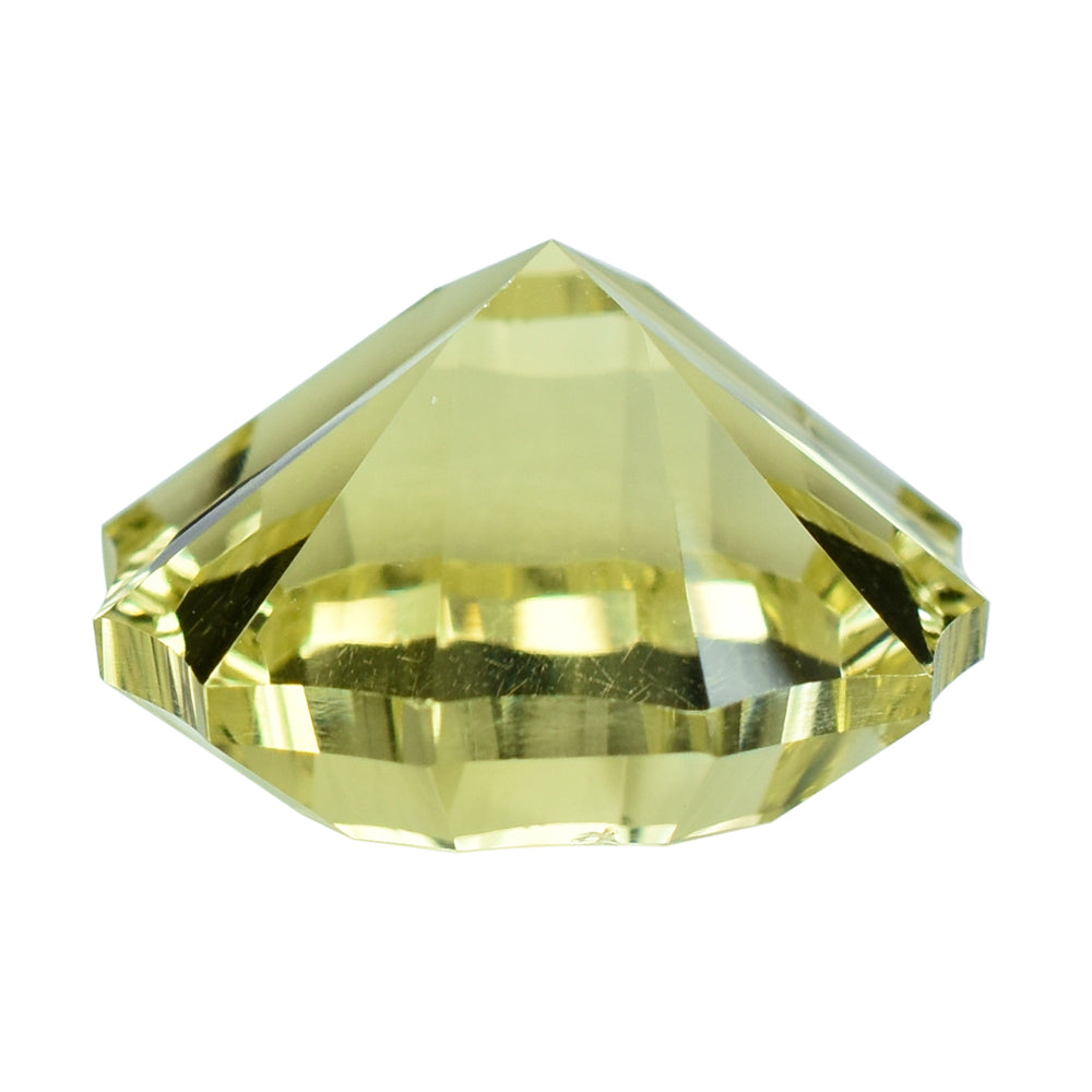 LEMON QUARTZ CONCAVE NINETY CUT CUSHION (DES#22) 15MM 11.40 Cts.