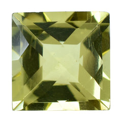 LEMON QUARTZ CHECKER CUT SQUARE 10MM 4.75 Cts.