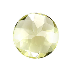 LEMON QUARTZ CHECKER CUT ROUND 12.00MM 4.78 Cts.