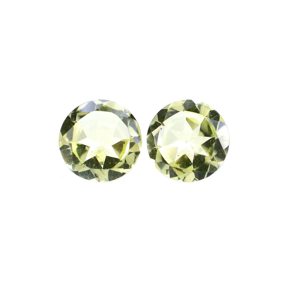 LEMON QUARTZ CUT ROUND 6MM 0.80 Cts.