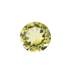 LEMON QUARTZ CUT ROUND (GREEN GOLD/CLEAN) 10.00X10.00MM 3.03 Cts.