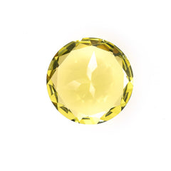 LEMON QUARTZ CUT ROUND (GREEN GOLD/CLEAN) 10.00X10.00MM 3.03 Cts.