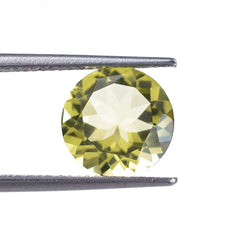 LEMON QUARTZ CUT ROUND (GREEN GOLD/CLEAN) 10.00X10.00MM 3.03 Cts.