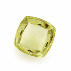 LEMON QUARTZ FANCY PYRAMID CUSHION CAB (GREEN GOLD) 14MM 12.63 Cts.