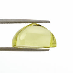 LEMON QUARTZ FANCY PYRAMID CUSHION CAB (GREEN GOLD) 14MM 12.63 Cts.