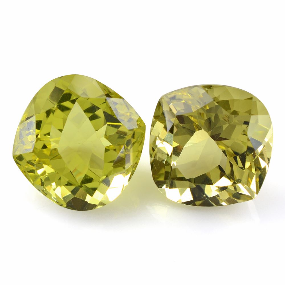 LEMON QUARTZ CUT ONION (GREEN GOLD) 18MM 18.29 Cts.