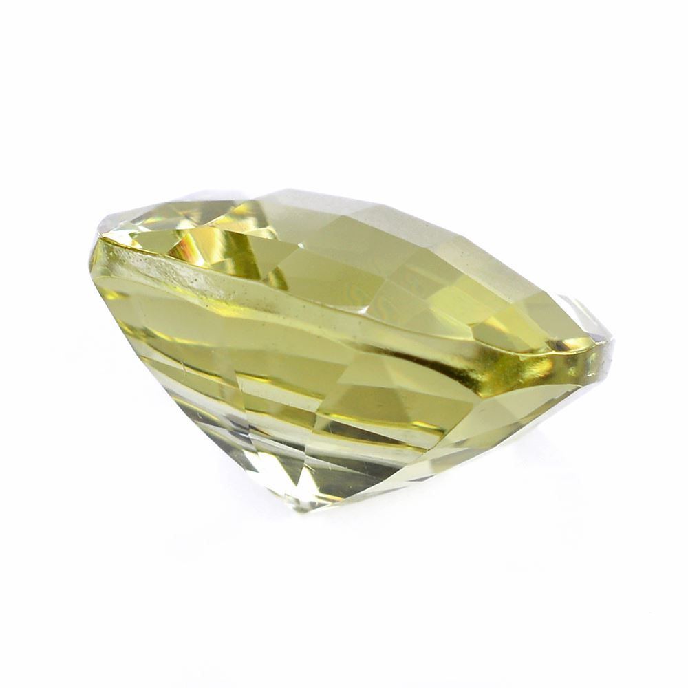 LEMON QUARTZ CHECKER CUT ON TOP STEP CUT BACK ONION 16MM 10.95 Cts.