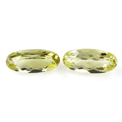 LEMON QUARTZ CUT OVAL 16X7MM 4.10 Cts.