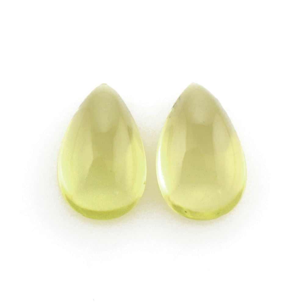 LEMON QUARTZ PEAR CAB 8X5MM 0.7Cts.