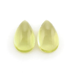 LEMON QUARTZ PEAR CAB 8X5MM 0.7Cts.