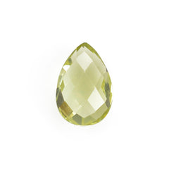 LEMON QUARTZ BRIOLETTE PEAR 12X8MM 3.15Cts.