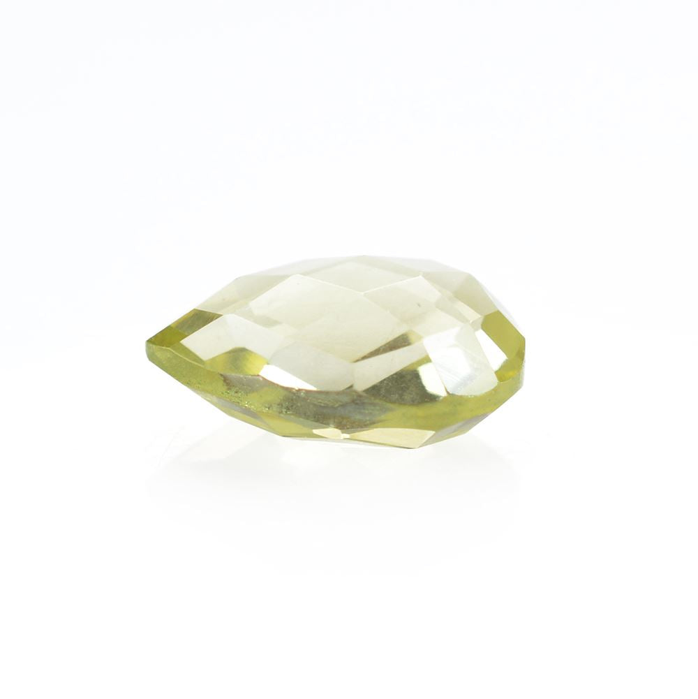 LEMON QUARTZ BRIOLETTE PEAR 12X8MM 3.15Cts.