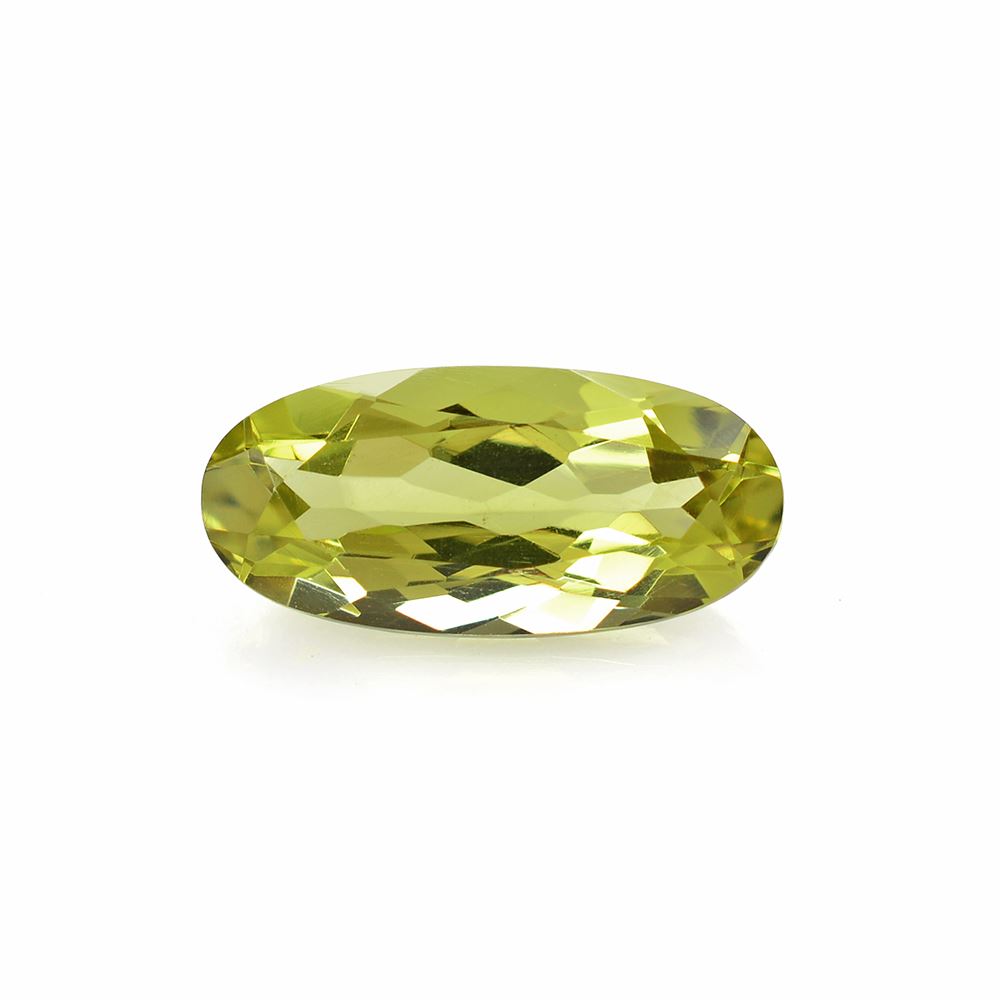 LEMON QUARTZ CUT OVAL 15X7MM 3.86Cts.