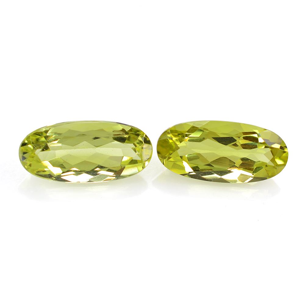 LEMON QUARTZ CUT OVAL 15X7MM 3.86Cts.