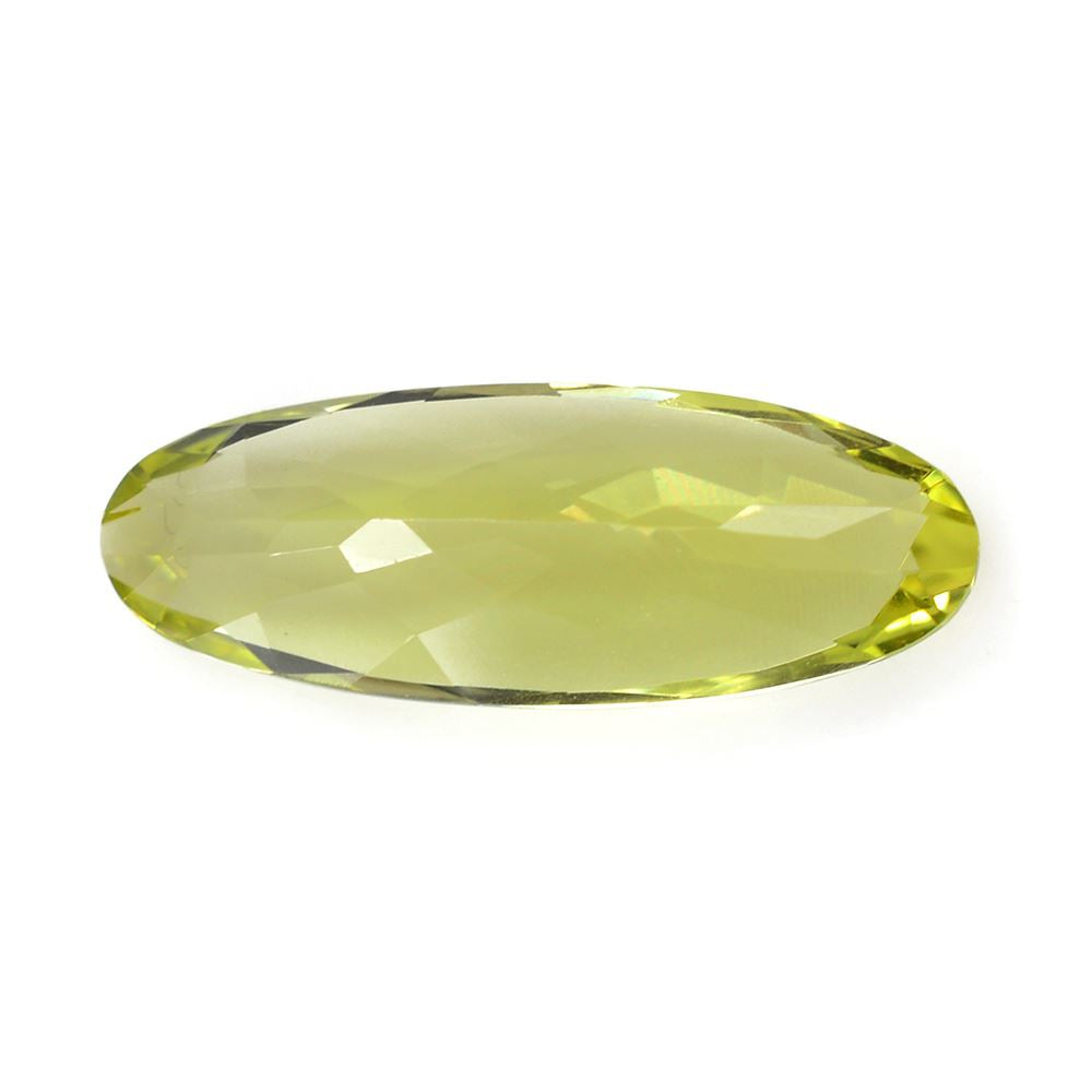 LEMON QUARTZ CUT OVAL 25X9MM 10.46Cts.