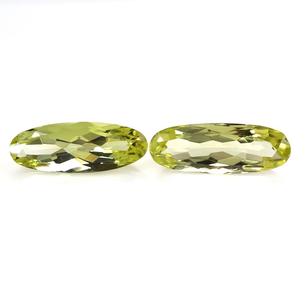 LEMON QUARTZ CUT OVAL 25X9MM 10.46Cts.