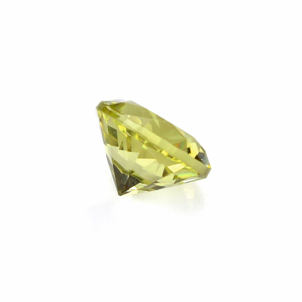 LEMON QUARTZ DIAMOND CUT ROUND 8MM 1.68Cts.