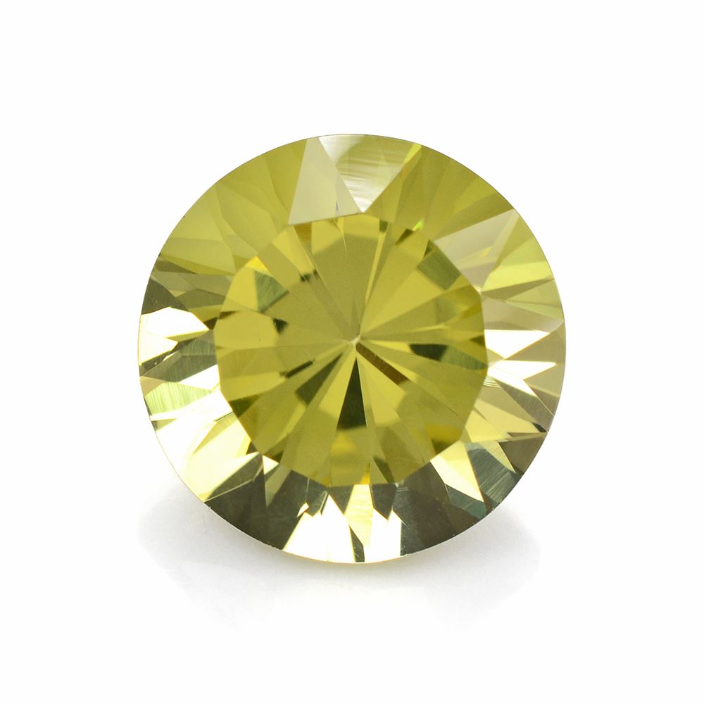 LEMON QUARTZ DIAMOND CUT ROUND 20MM 28.4Cts.