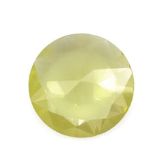 LEMON QUARTZ DIAMOND CUT ROUND 17.50MM 11.1Cts.