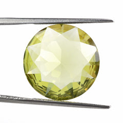 LEMON QUARTZ DIAMOND CUT ROUND 17.50MM 11.1Cts.