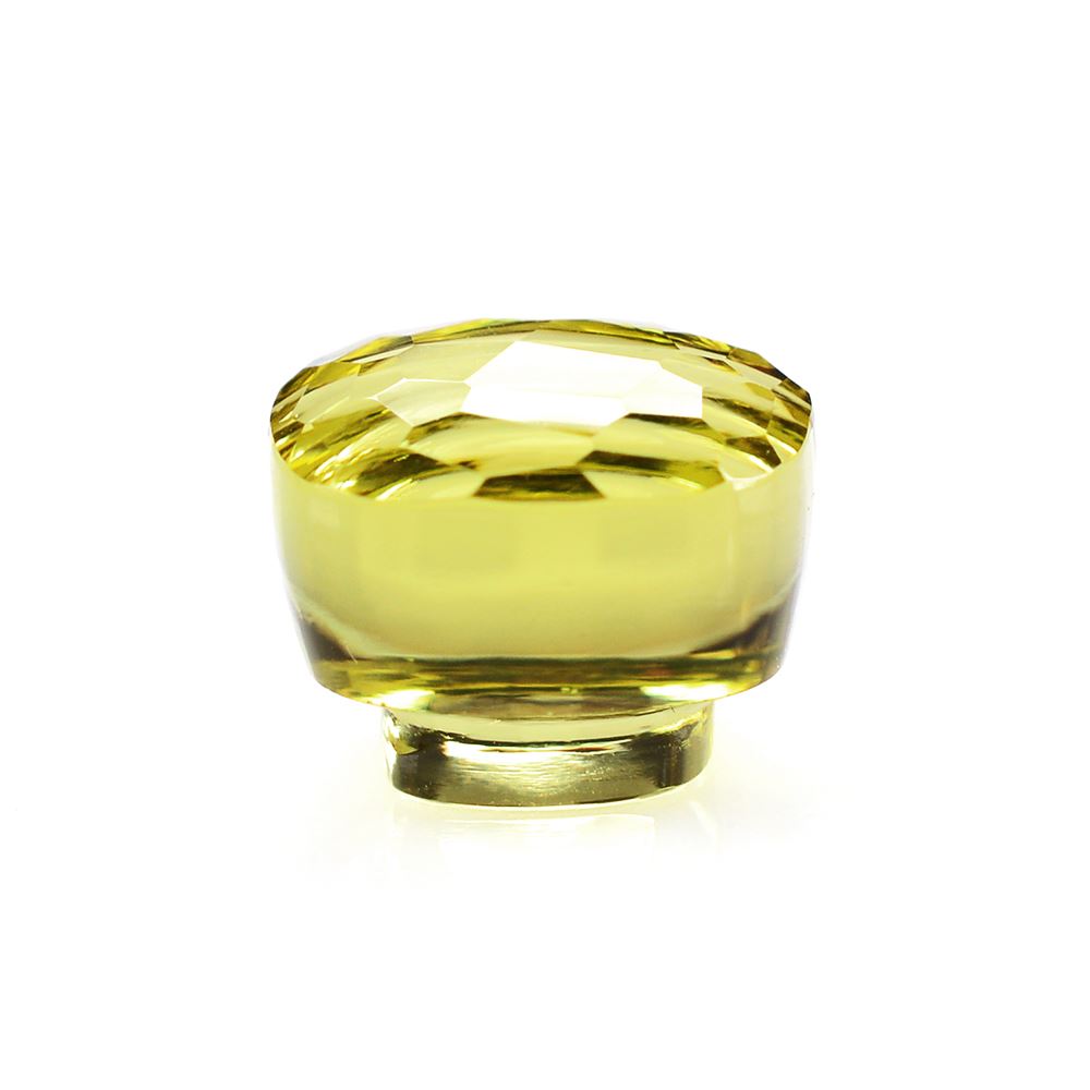 LEMON QUARTZ IRREGULAR FACETED BOTTLE CORK 10.50MM 7.80 Cts.