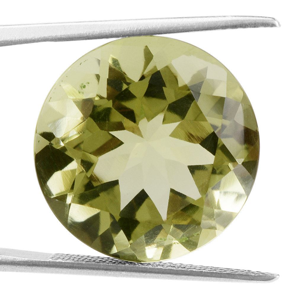 LEMON QUARTZ CUT ROUND 18MM 18.05 Cts.