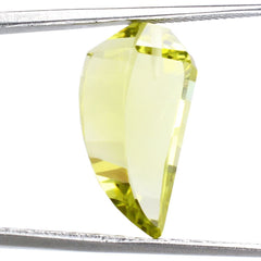 LEMON QUARTZ LADY FINGER (HALF DRILL) 21X10MM 12.70 Cts.