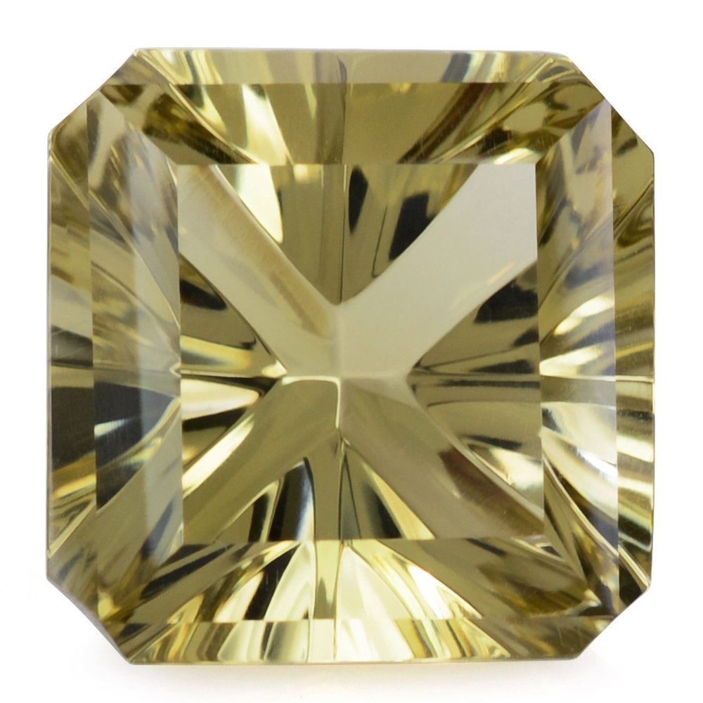 LEMON QUARTZ ASCHER CONCAVE SQUARE-OCTAGON 15MM 12.95 Cts.