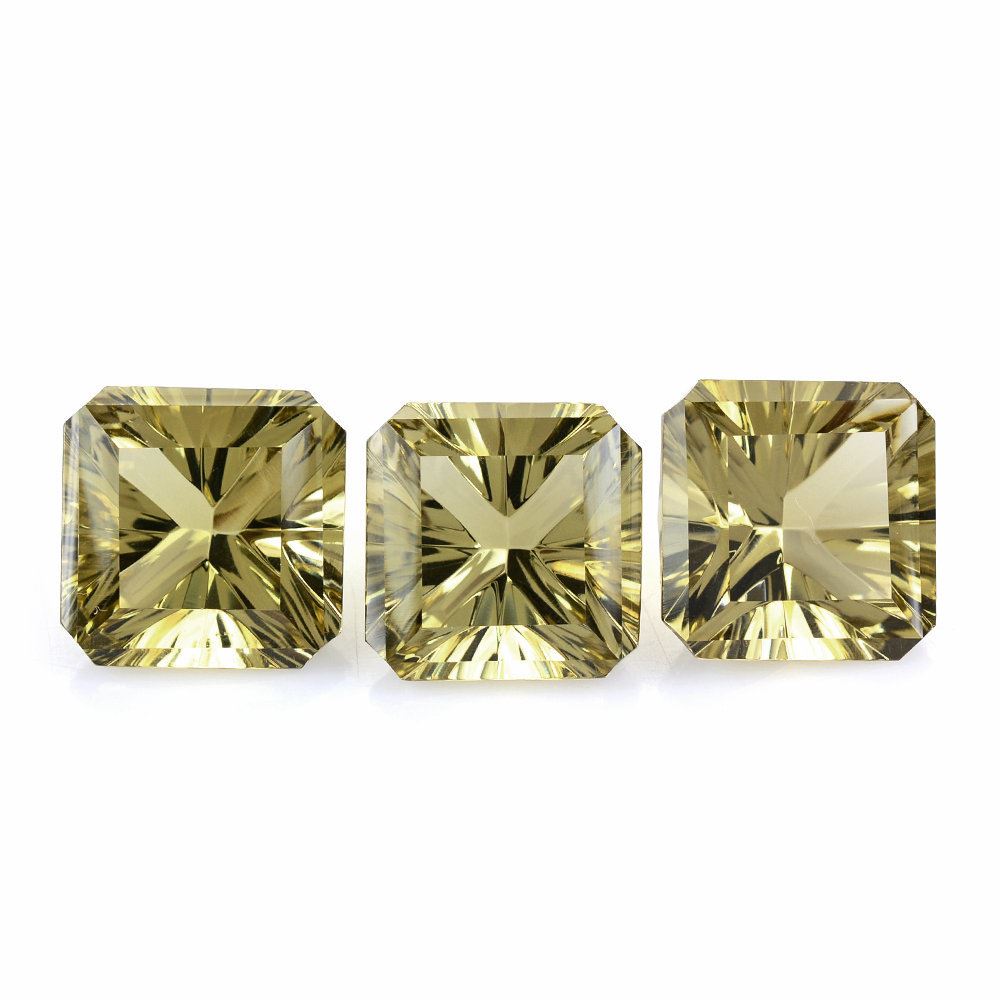 LEMON QUARTZ ASCHER CONCAVE SQUARE-OCTAGON 15MM 12.95 Cts.