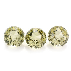 LEMON QUARTZ HIGH DOME ROSE CUT ROUND 15MM 13.37 Cts.