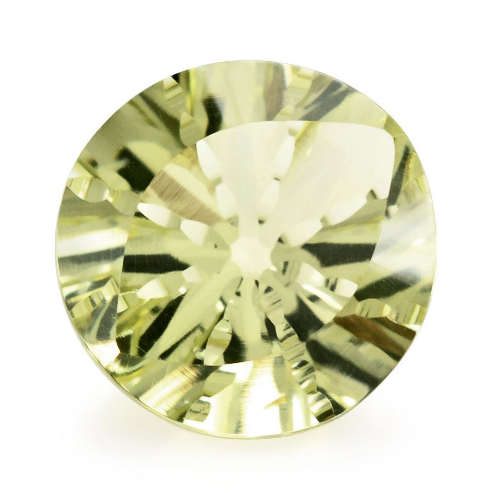 LEMON QUARTZ EYE CUT ROUND 13MM 7.45 Cts.